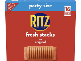 RITZ Fresh Stacks Original Crackers, Party Size, Travel Snacks, 23.7 oz (16 Multi Snack Packs)